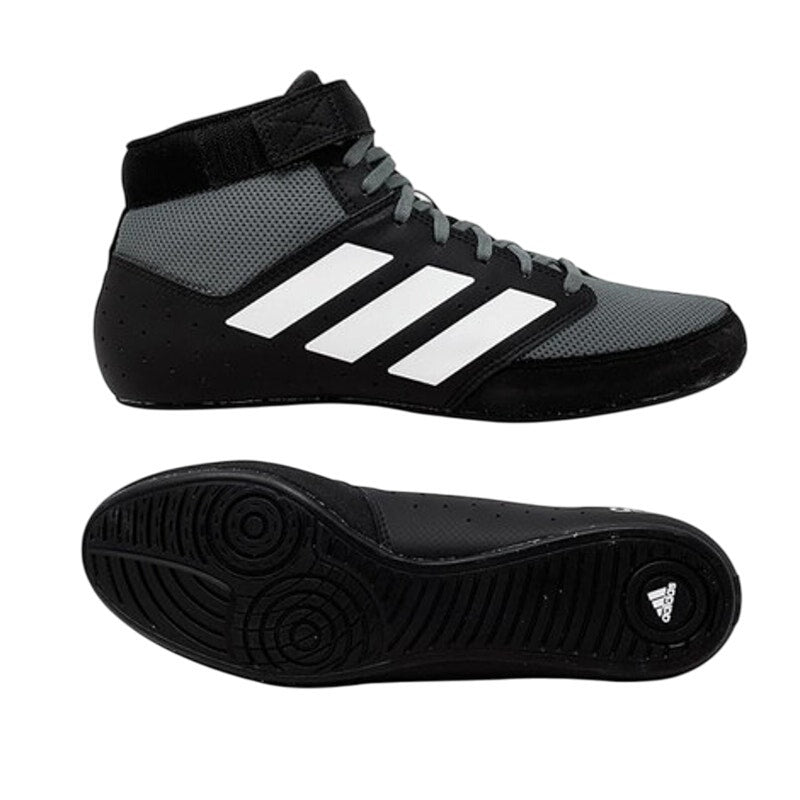 Adidas Mens Mat Hog 2.0 Wrestling Shoes US 9.5 Black White Athletic NWOB