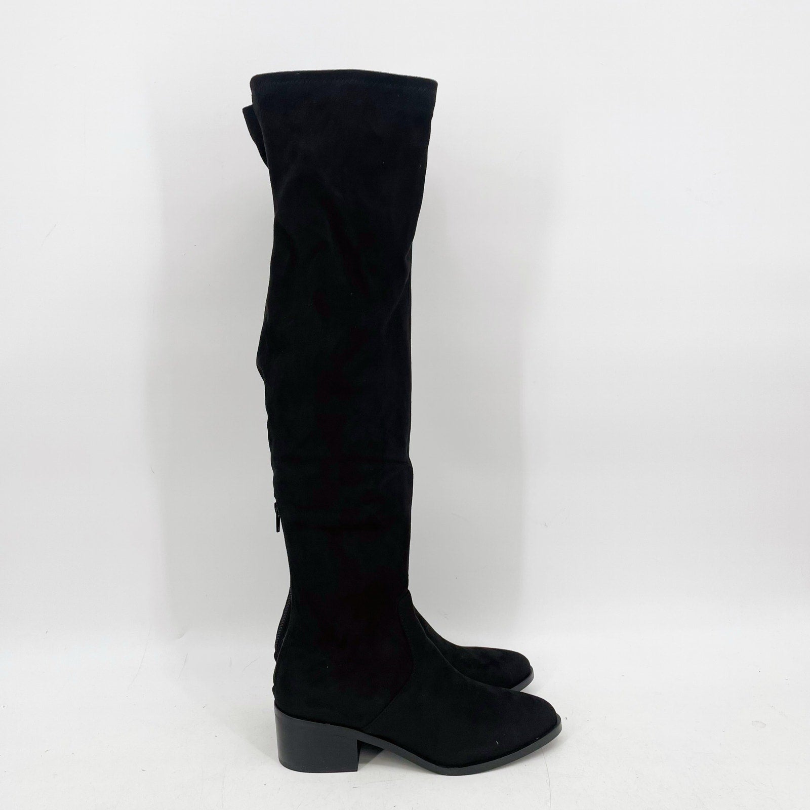 Steve Madden Women's Georgette Over the Knee Boots Size 8 Black Pull On NIB