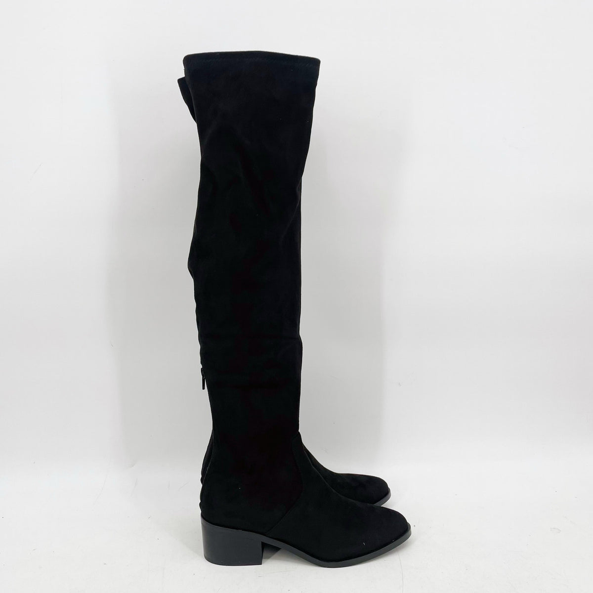 Steve Madden Women's Georgette Over the Knee Boots Size 8 Black Pull On NIB