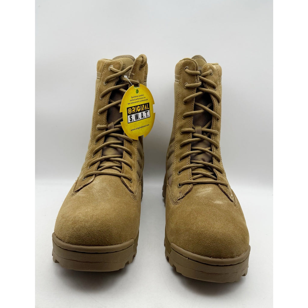 T3865. Original S.W.A.T.- MENS 15 WIDE- Classic 9" Boots Tan Coyote Slip Resistant NIB