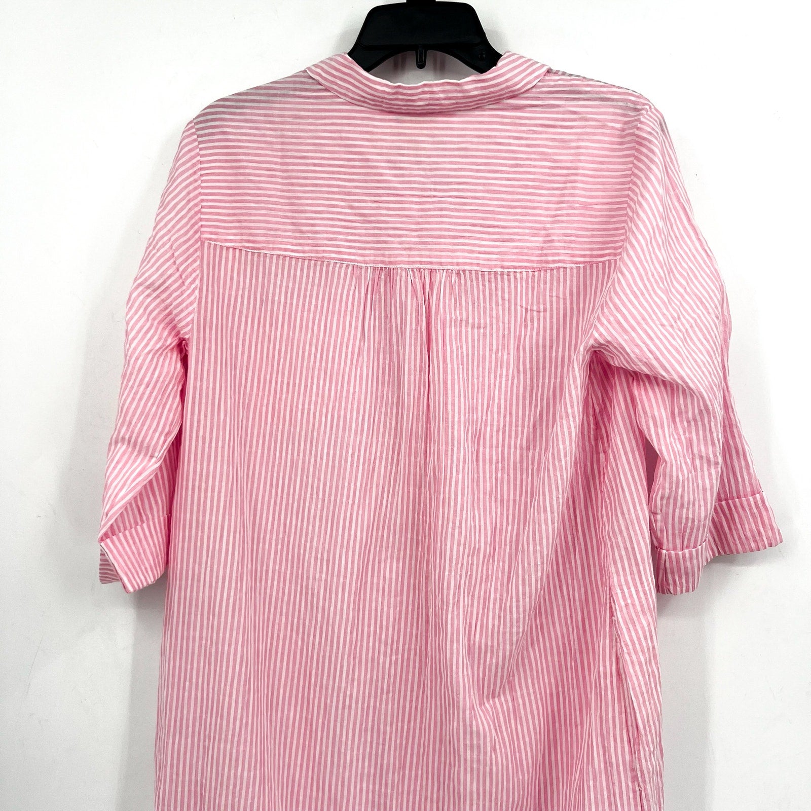 LILLY PULITZER Natalie Maxi Cover-up Dress Medium Conch Shell Pink Stripe NWT