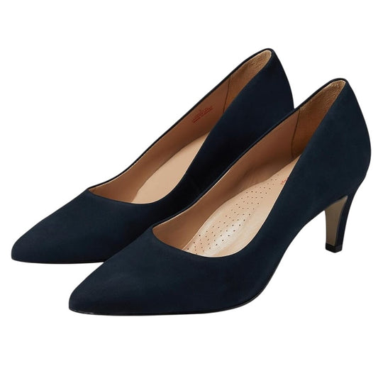 Marc Joseph Womens Trinity PL Pump US 9.5 EU 40.5 Navy Blue Suede NIB