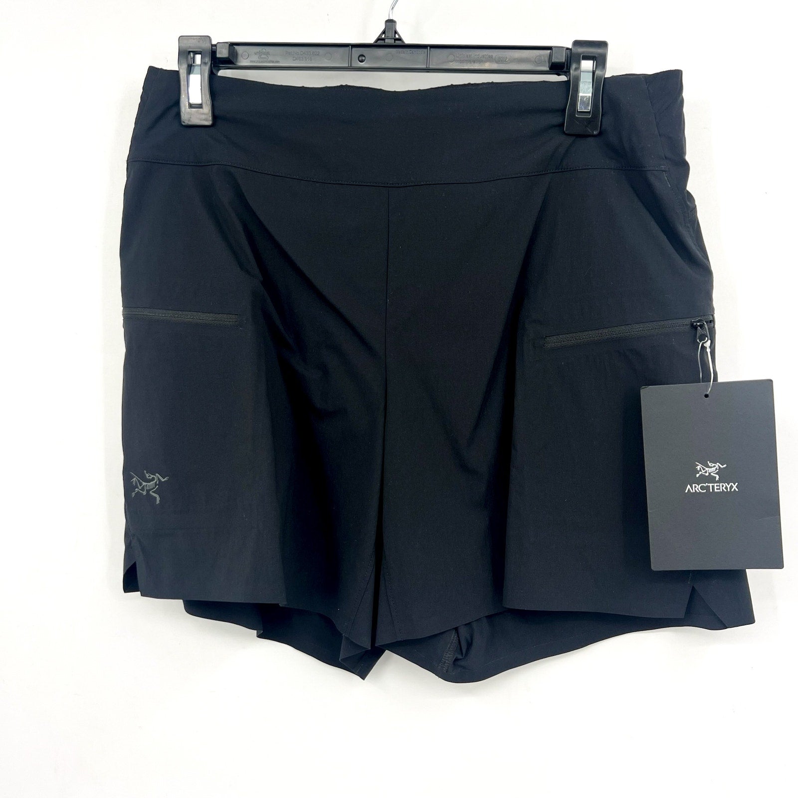 ARC'TERYX Women's Aestas 5.5 All-Mountain Shorts Size 8 Black Light Packable NWT