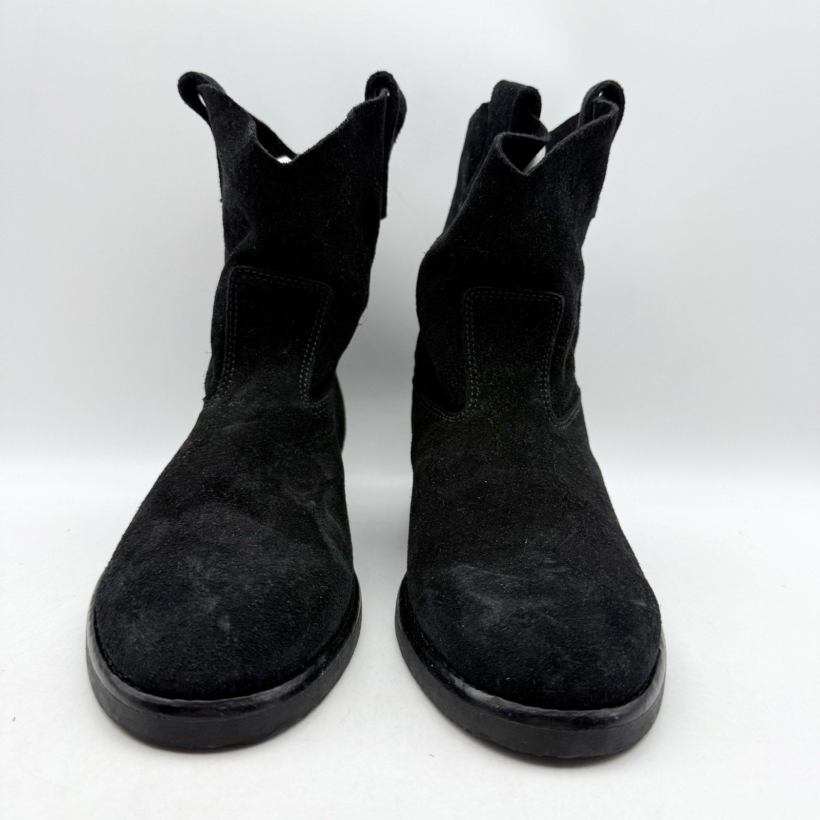RE/DONE Womens 60s Camarguaise Ankle Boots EU 35 US 5 Black Suede NWOB