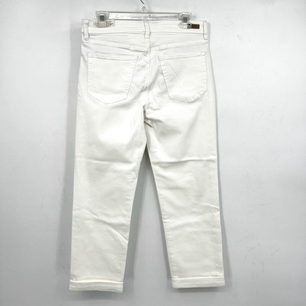 LIVERPOOL Women's Keeper Boyfriend Jeans US 6 SIZE 28 Bright White Cuff NWT