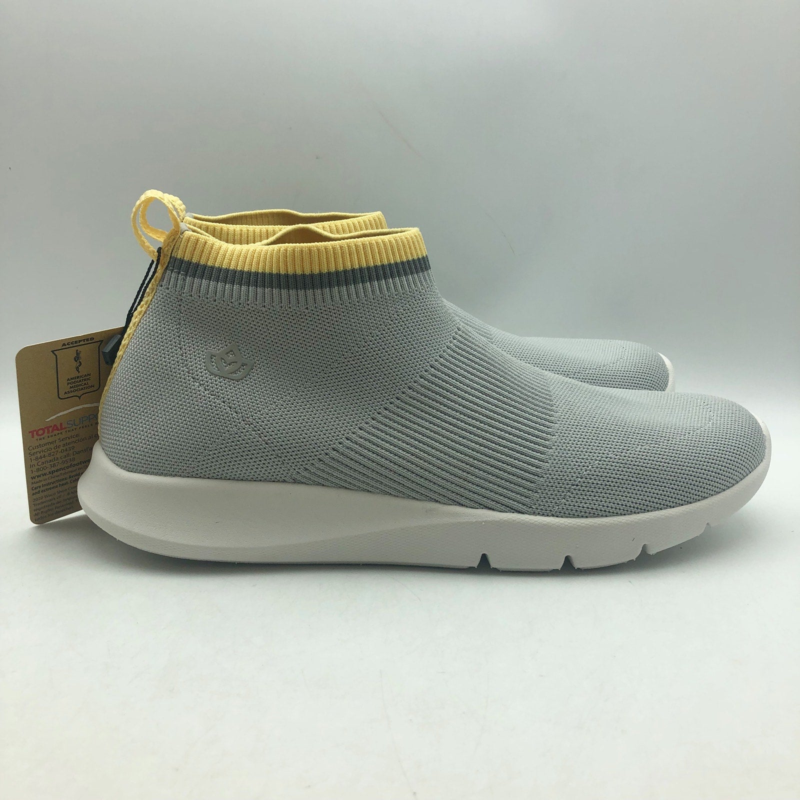 Specnco Waco Women Pure Love Slip On Sneaker US 10 Wide Glacier Grey NIB