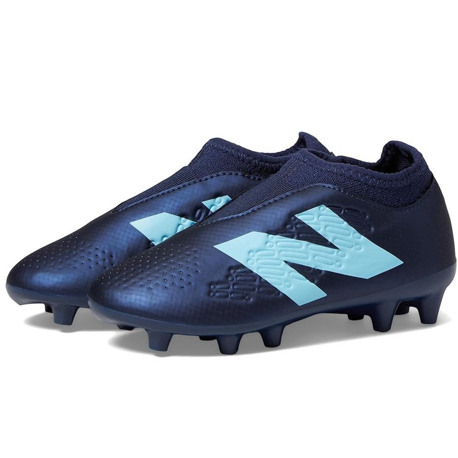 New Balance Kids Tekela Magique FG V4+ Football Cleats US 12 EU 30 Navy NIB