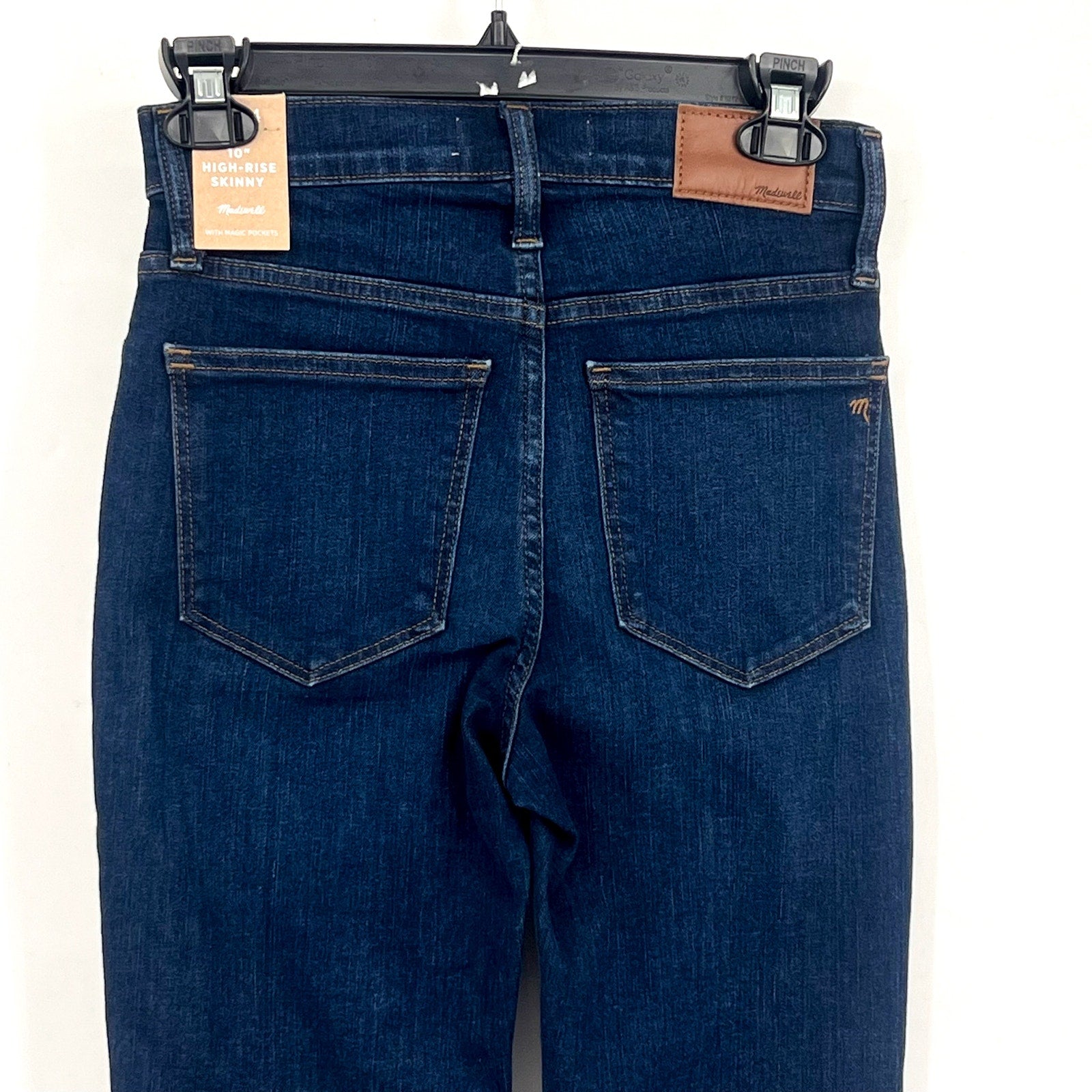 MADEWELL Women's 10" High-Rise Skinny Jeans Size 24 US 00 Blue Hayes Wash NWT