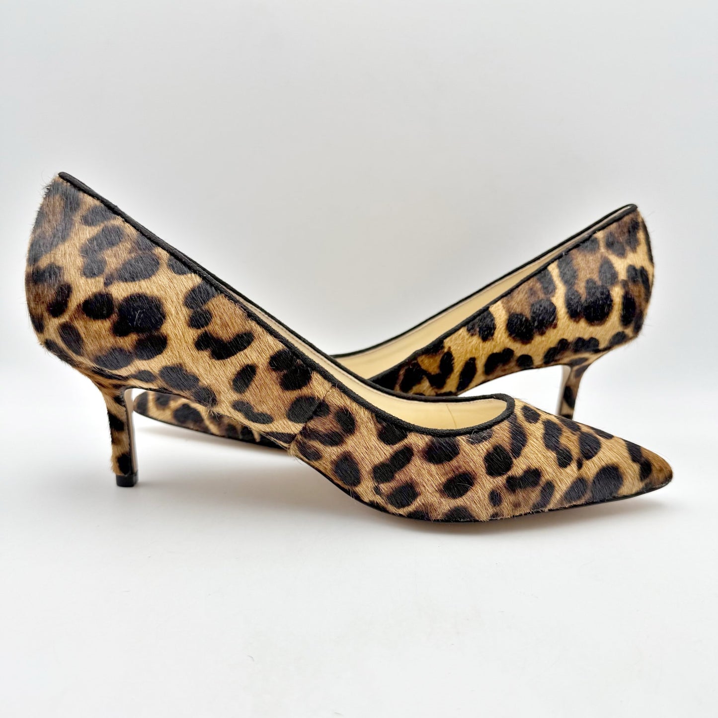 Nine West Womens Arlene Pumps US 9.5 M EU 40.5 Leopard Calf Hair NIB