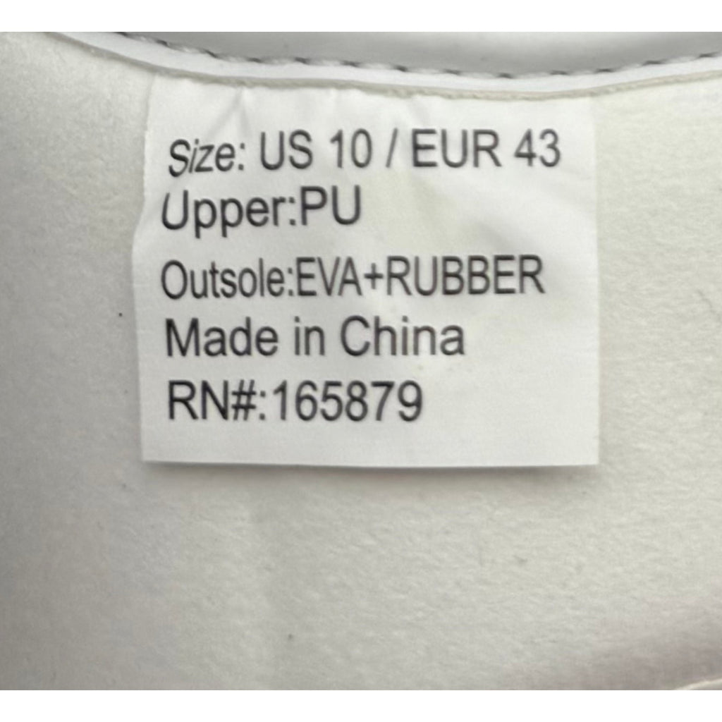 SEICHI Men's Senko Slide Sandals US 10 EU 43 White Black NIB