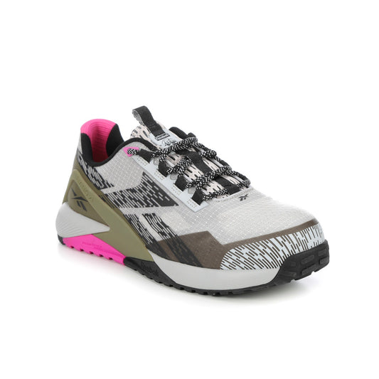 REEBOK Womens Nano X1 Adventure Comp Toe Work Shoes 12 Wide White Green SR NIB