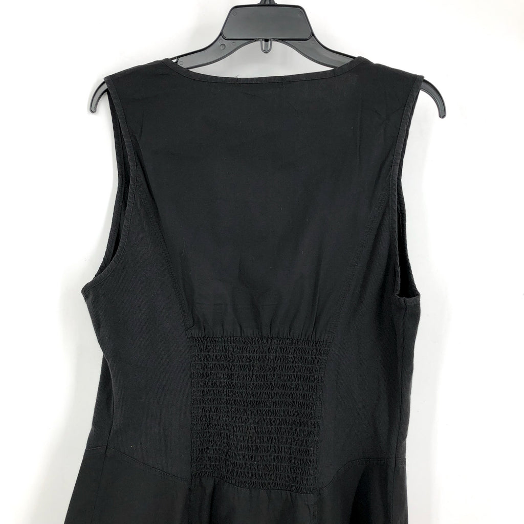 XCVI Women's Gibbon Tank Dress 2.0 Small Black V Neck Sleeveless Pockets NWT