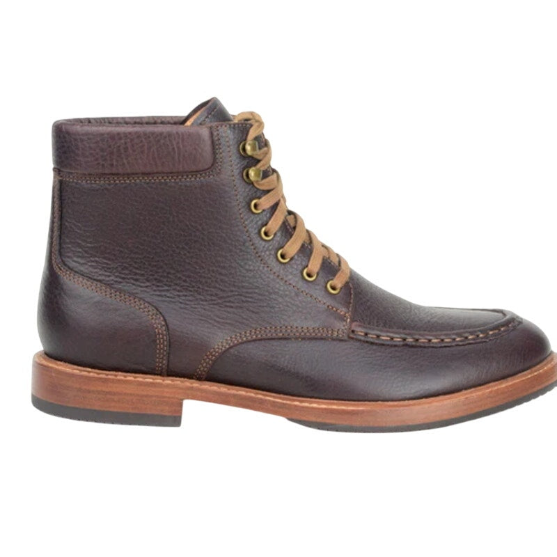 Warfield & Grand Mens Roseburg Ankle Boots US 8.5 M Brown Leather Moc Toe NWOB