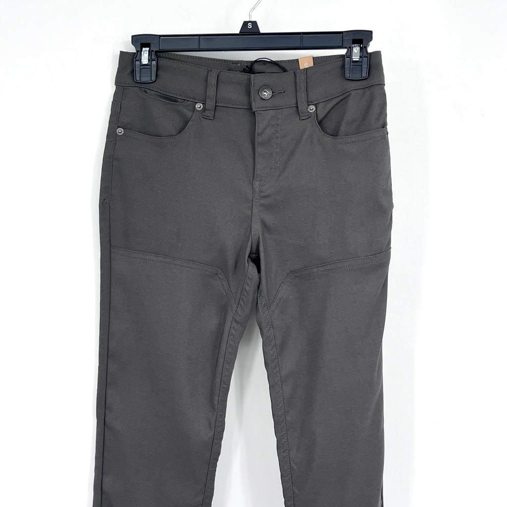 PRANA Women's Southport Skinny Stretch Pants Size 2 Gray Dark Iron Mid Rise NWOT