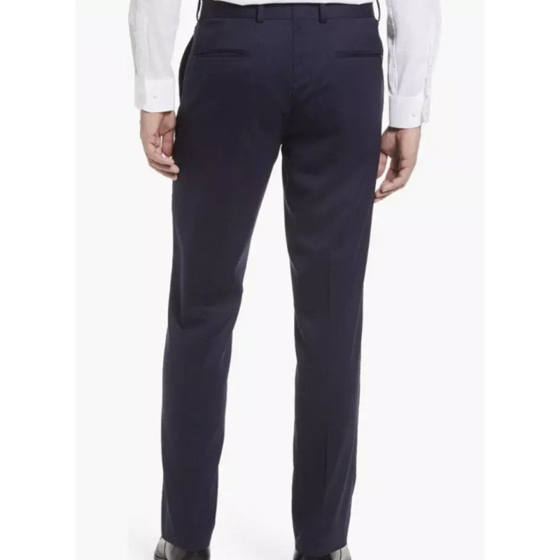 NORDSTROM Men's Tech-Smart Dress Pants Size 38R Black Trim Fit Trouser NWOT
