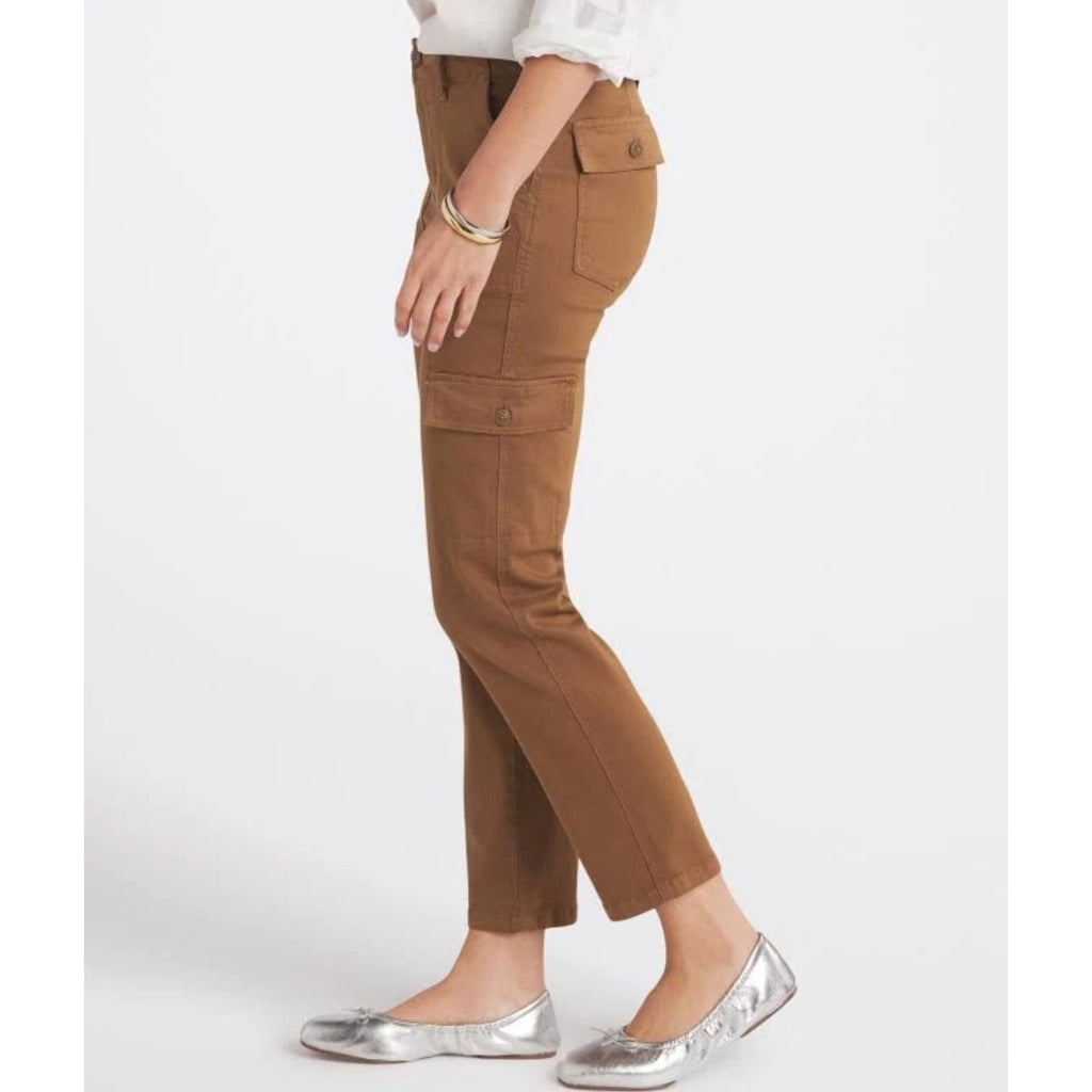 KUT FROM THE KLOTH Cargo Pants Size 12 Brown Autumn Ankle Straight Leg  NWT