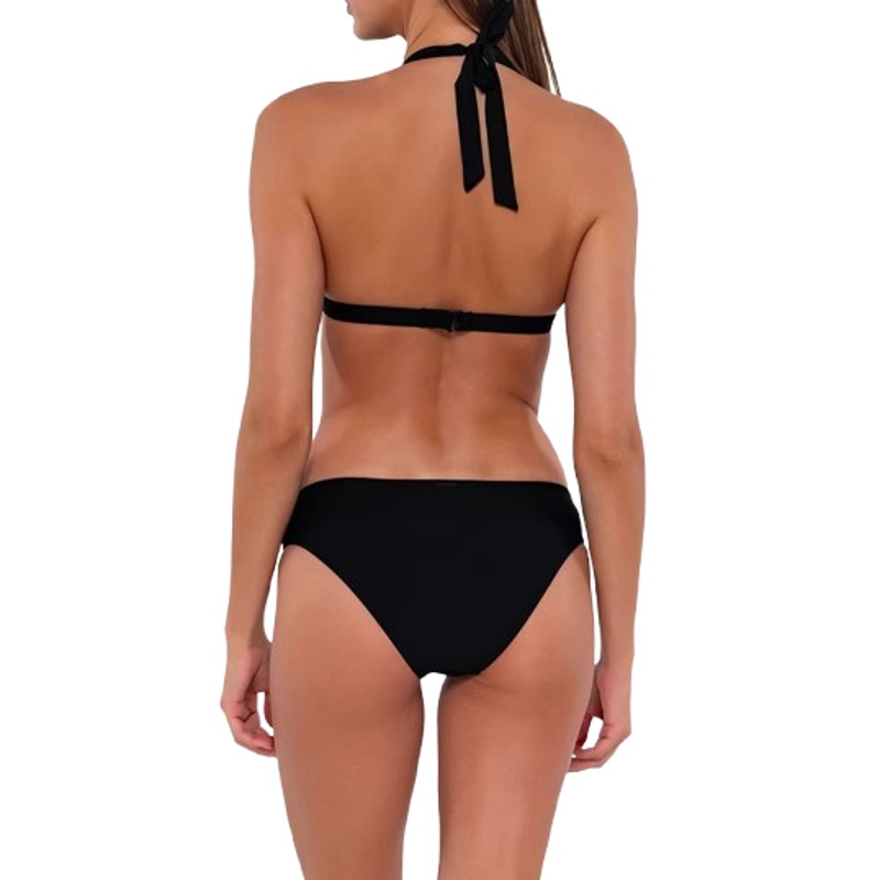 SUNSETS Women's Collins Hipster Bikini Bottom Large Black NWT