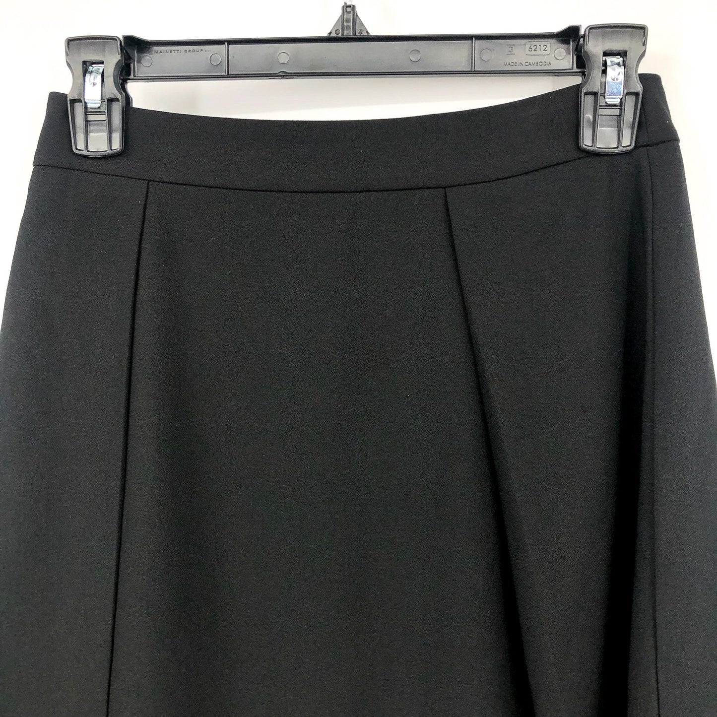 CECE Women's Pleated Mini A-Line Skirt in Rich Black Size 0