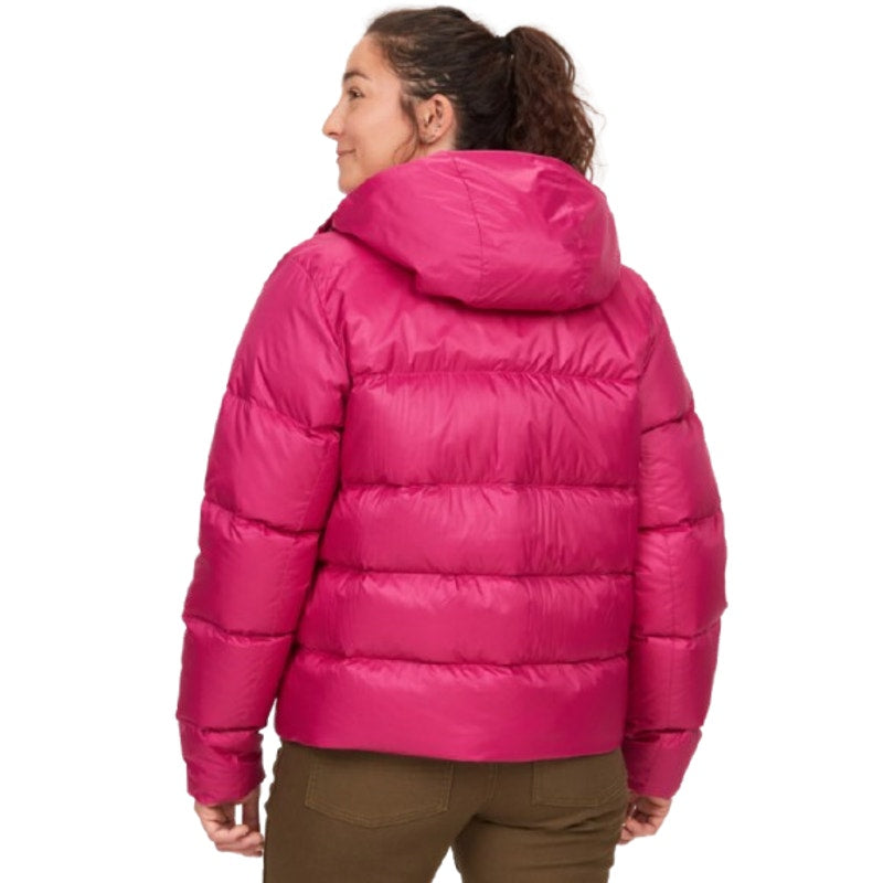 MARMOT Women's Guides Down Hoody Coat XS Pink Bright Fuchsia Puffer NWT