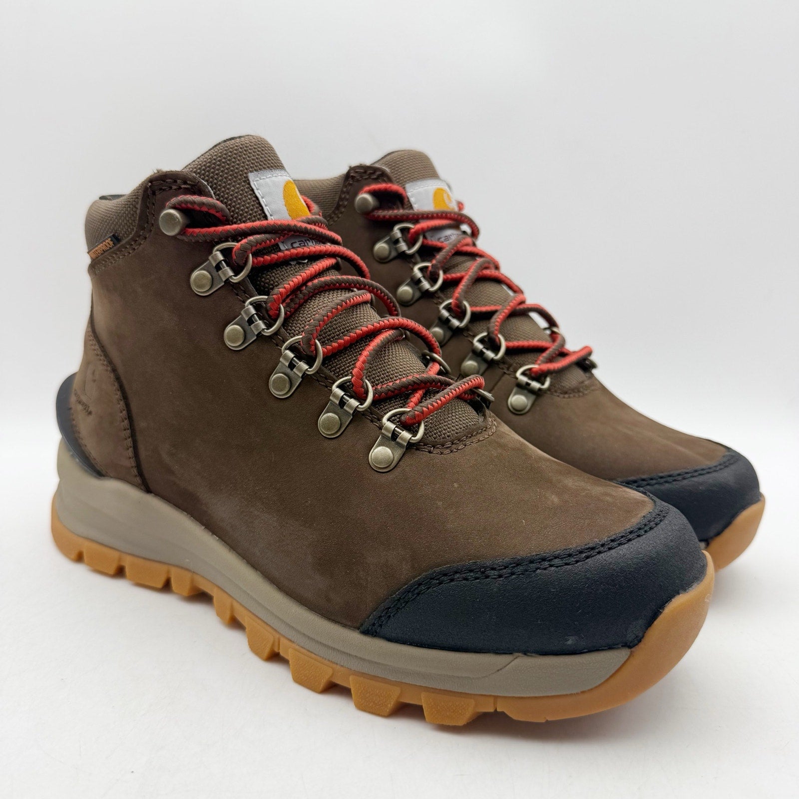 Carhartt Womens Gilmore Work Hiking Boots US 6 Brown Leather Waterproof SR NWOB