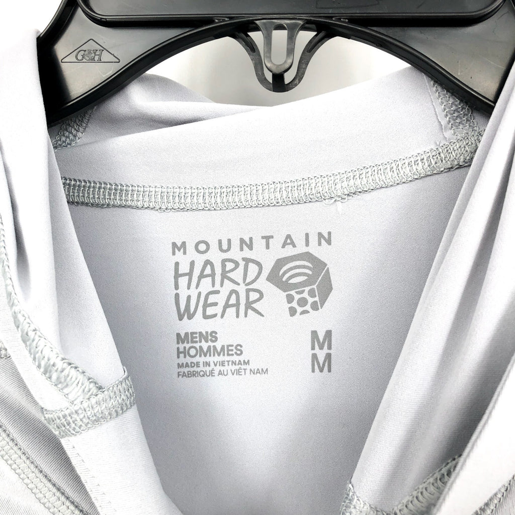 MOUNTAIN HARDWEAR Men's Crater Lake Hoody Medium Glacial Gray Long Sleeve UV NWT