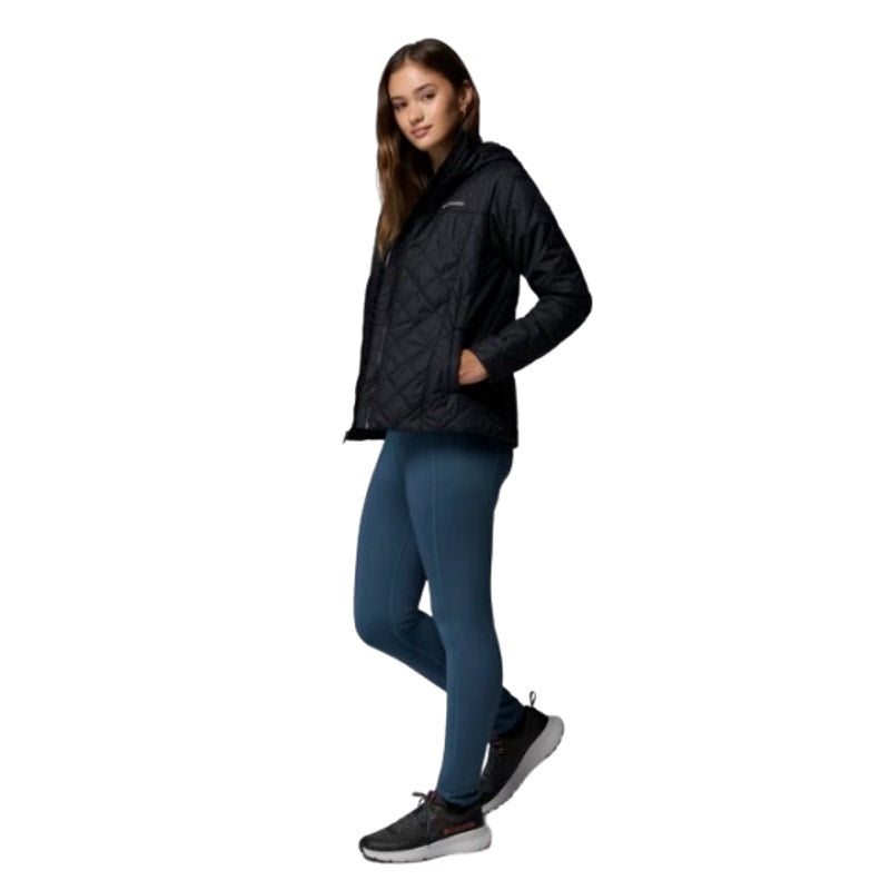 COLUMBIA Women's Copper Crest II Hooded Jacket 2X Black Omni Shield NWT