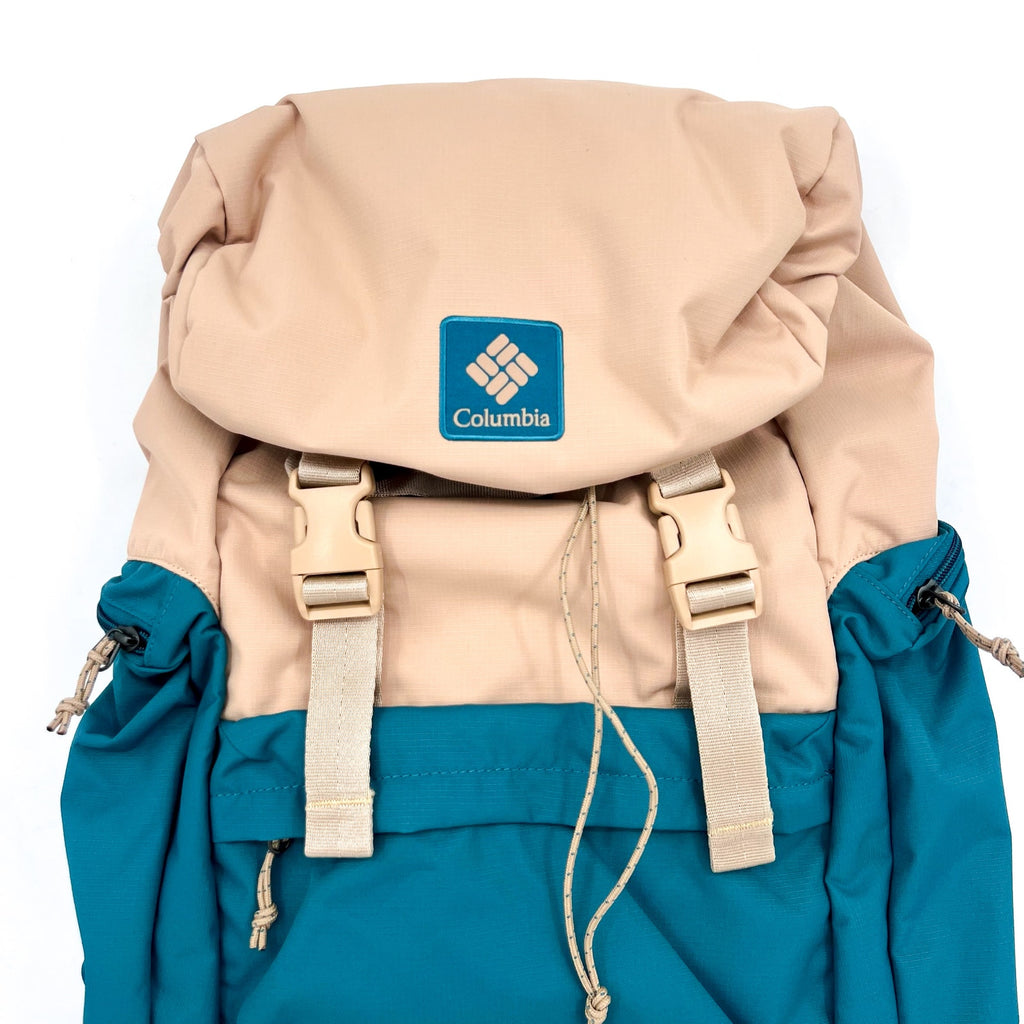 COLUMBIA Trail Traveler 28L Rucksack Backpack One Size Tan Canoe River Blue NWT
