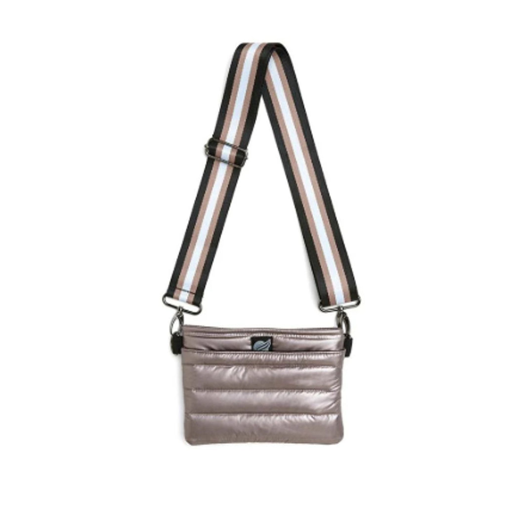 THINK ROYLN Quilted Crossbody Bum Bag 2.0 Cream Pearl Latte NWT