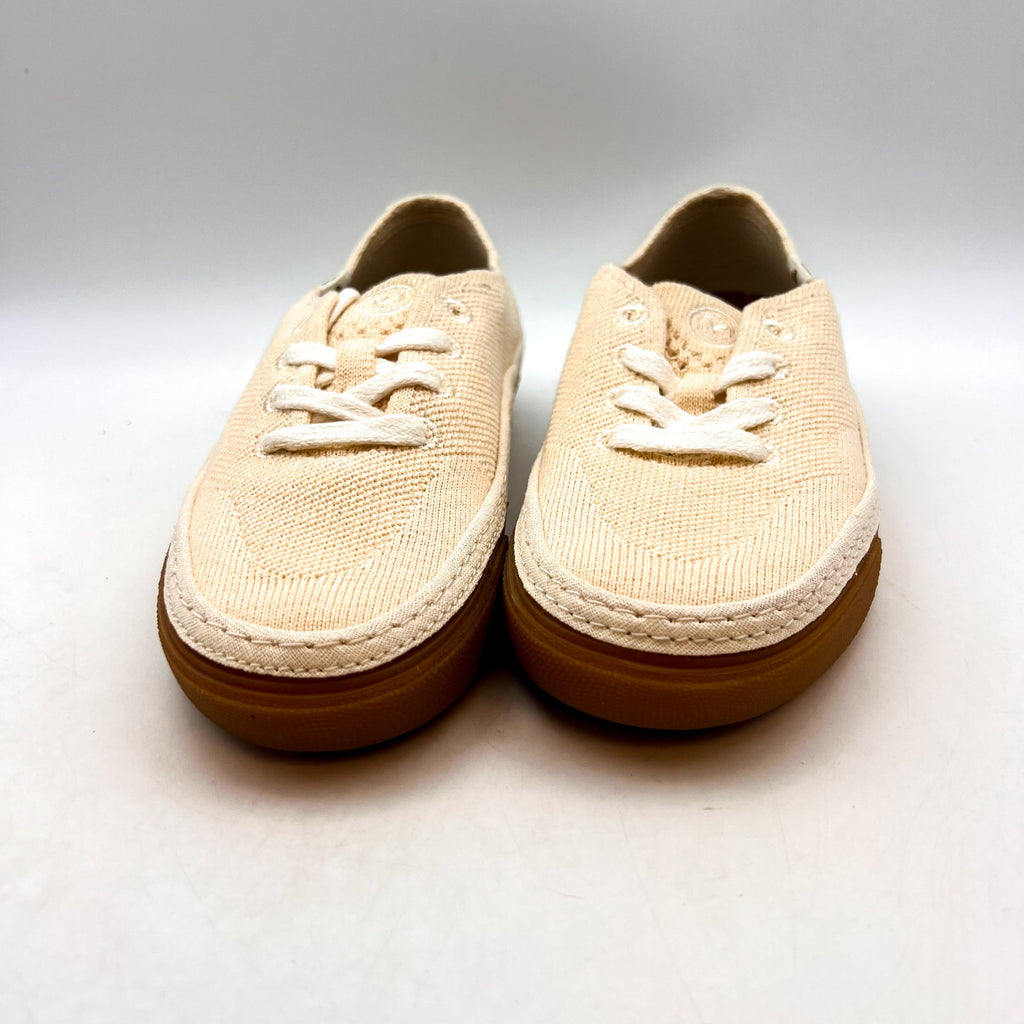 VANS Womens Circle Vee Casual Sneakers Size 5 Natural Tan Gum NWOB