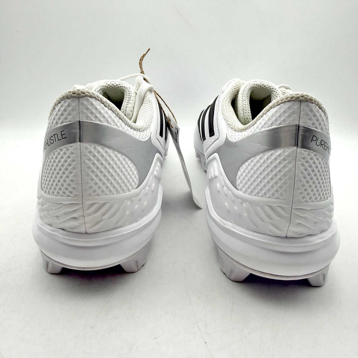 Adidas Womens PureHustle 3 MD Softball Cleats US 11 White Black Athletic NWT