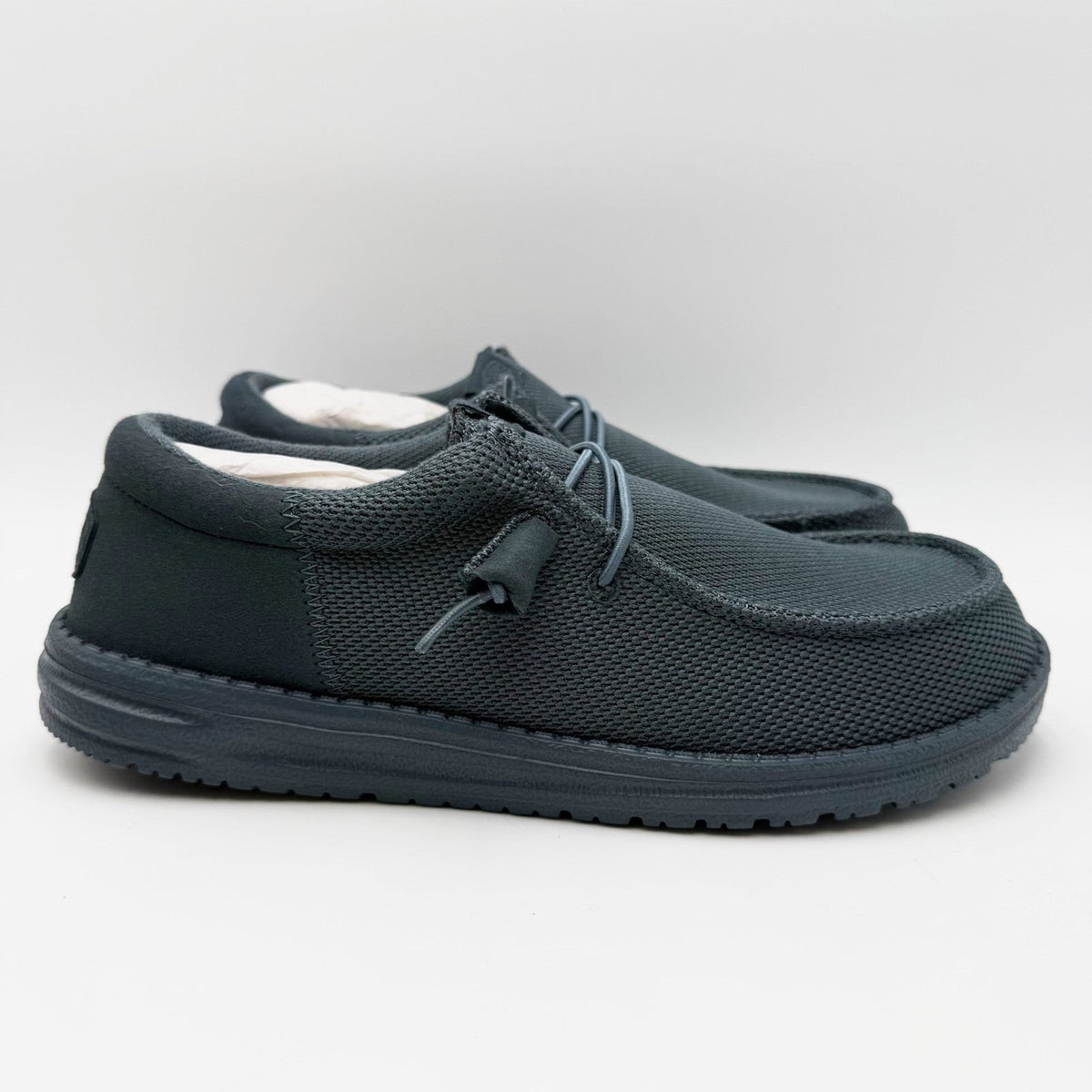 Hey Dude Mens Wally Funk Mono Slip On Shoes Size 8 EU 41 Dark Slate Gray NIB