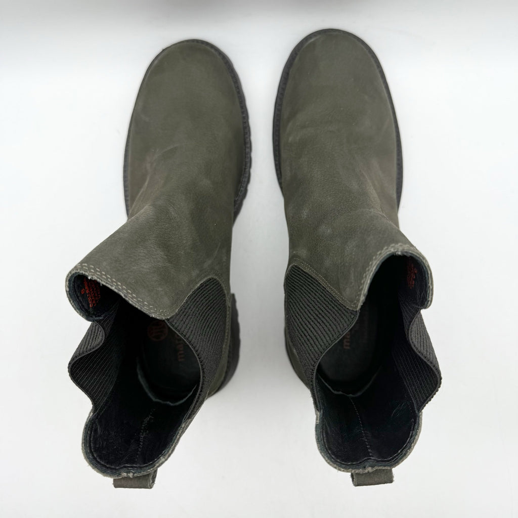 Marc Joseph New York Womens Columbia ST Ankle Booties US 6 Green Leather NWOB
