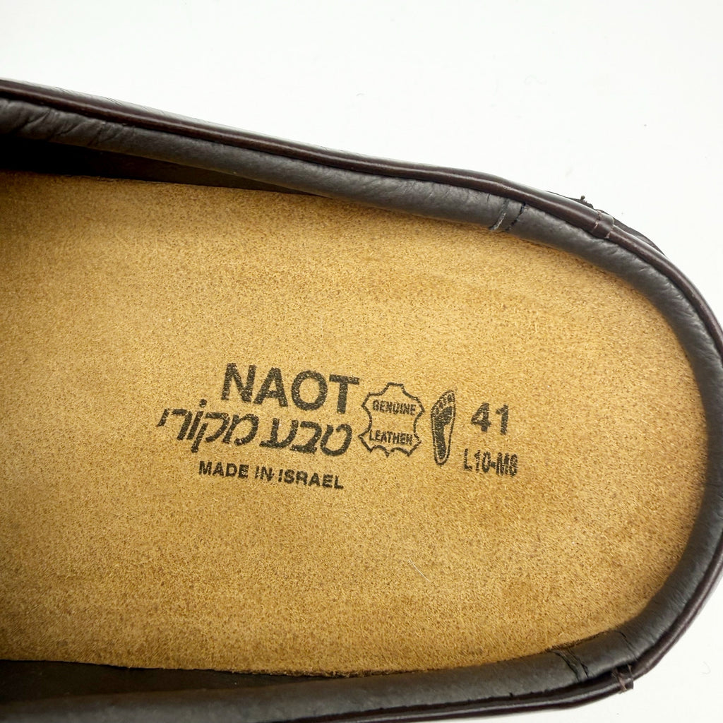 Naot Mens Bjorn Clogs EU 41 US 8 Dark Brown Leather Slip On NIB