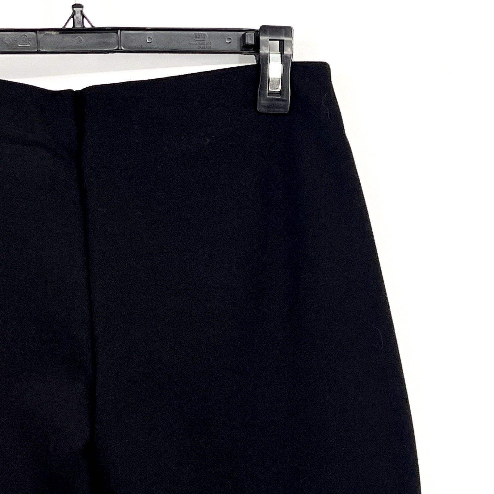 EVERLANE Women's The Dream Kick Flare Pants Large Black Flat Front NWT