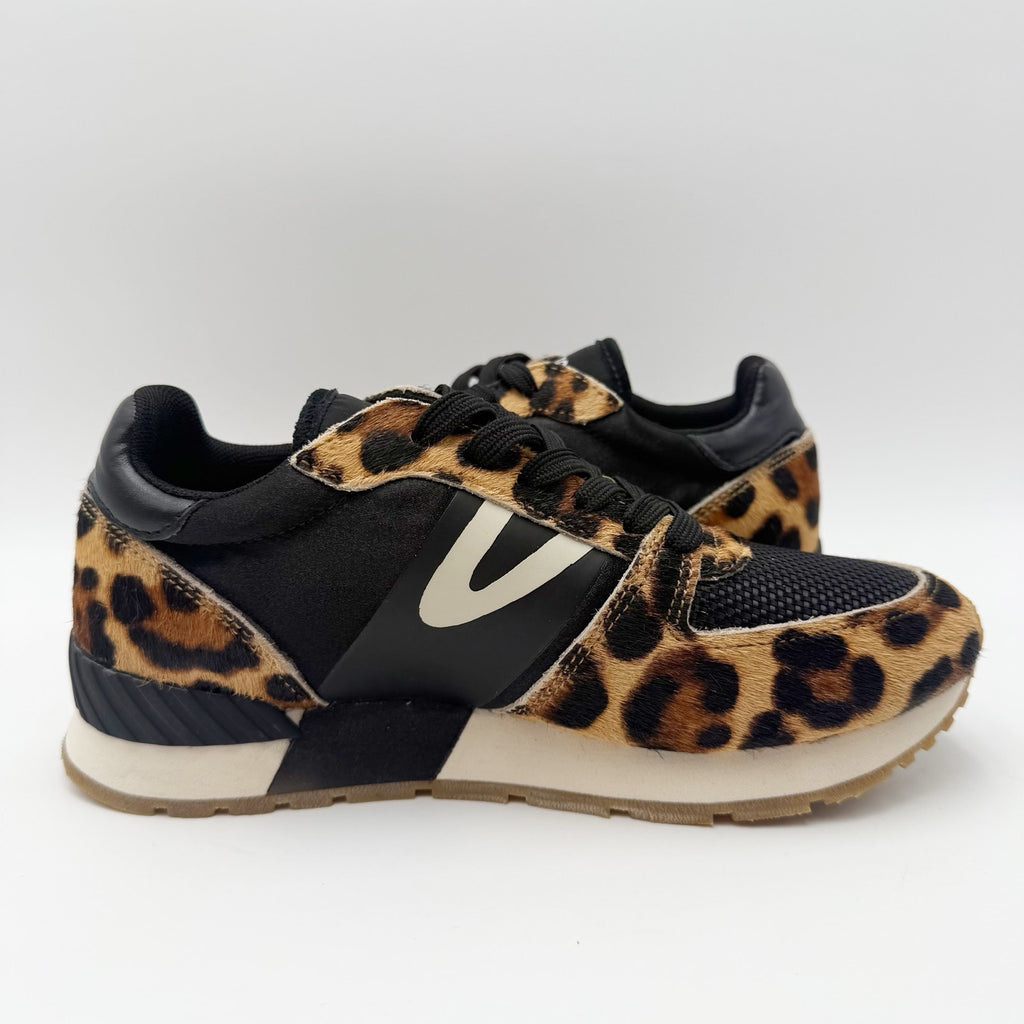 Tretorn Womens Loyola Casual Sneakers Size 5 EU 35 Leopard Black Suede NWOB