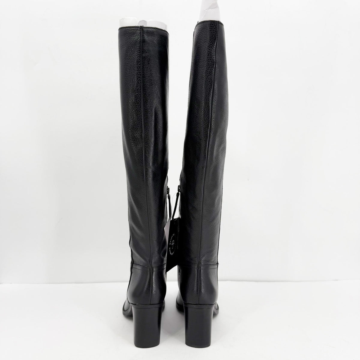 Naturalizer Womens Kyrie Knee High Boots Size 7 M Wide Calf Black Leather NIB