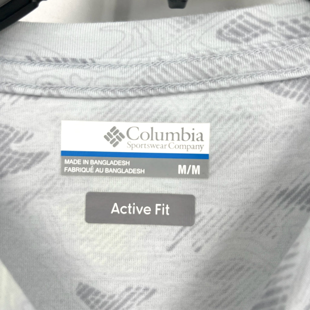 COLUMBIA PFG Uncharted Knit Long Sleeve T-Shirt Medium Cirrus Grey Waters NWT