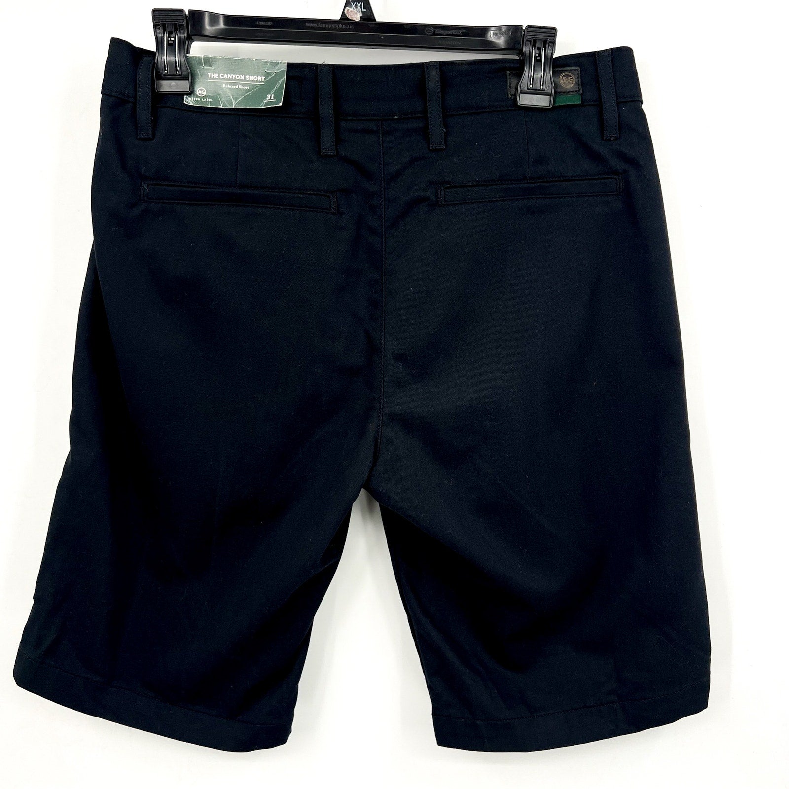 AG ADRIANO GOLDSCHMIED Men's The Canyons Shorts 31R Black Green Label NWT