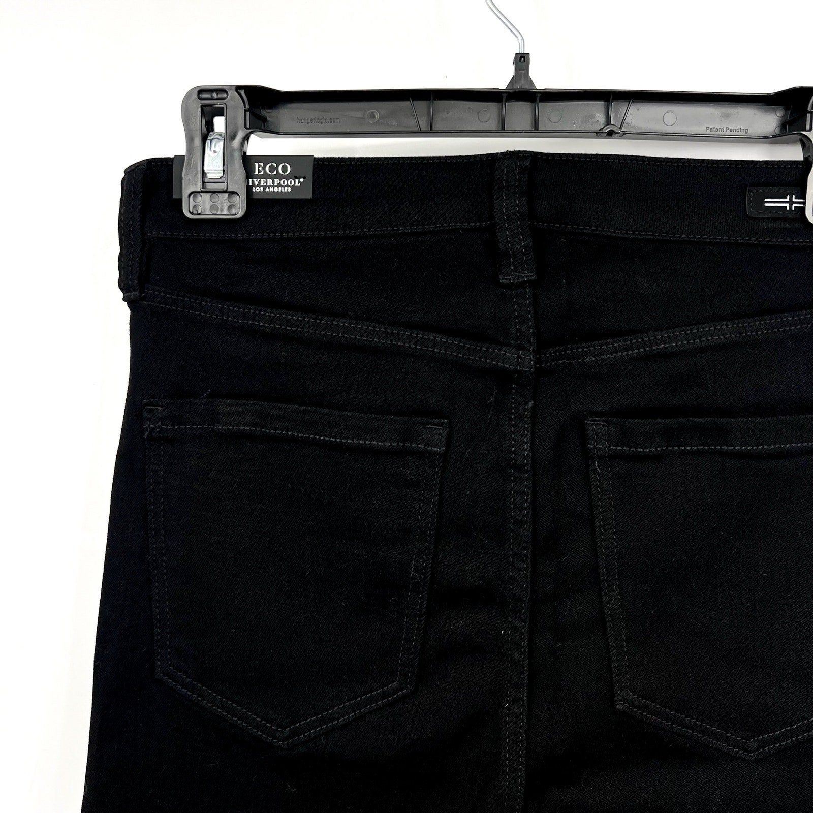 LIVERPOOL Women's Lucy Bootcut Jeans 6/28 Black Rinse High-Rise Stretch NWT