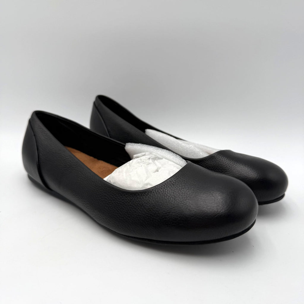 SoftWalk Womens Sonoma Ballet Flats Size 7 Wide Black Leather NWOB