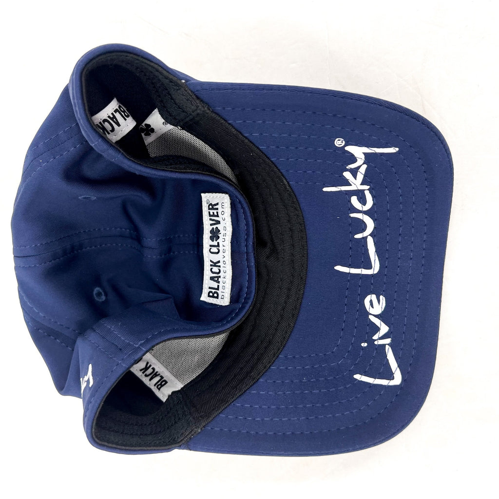 BLACK CLOVER Men's Premium Clover 126 Hat Large/XL Navy Blue White NWOT