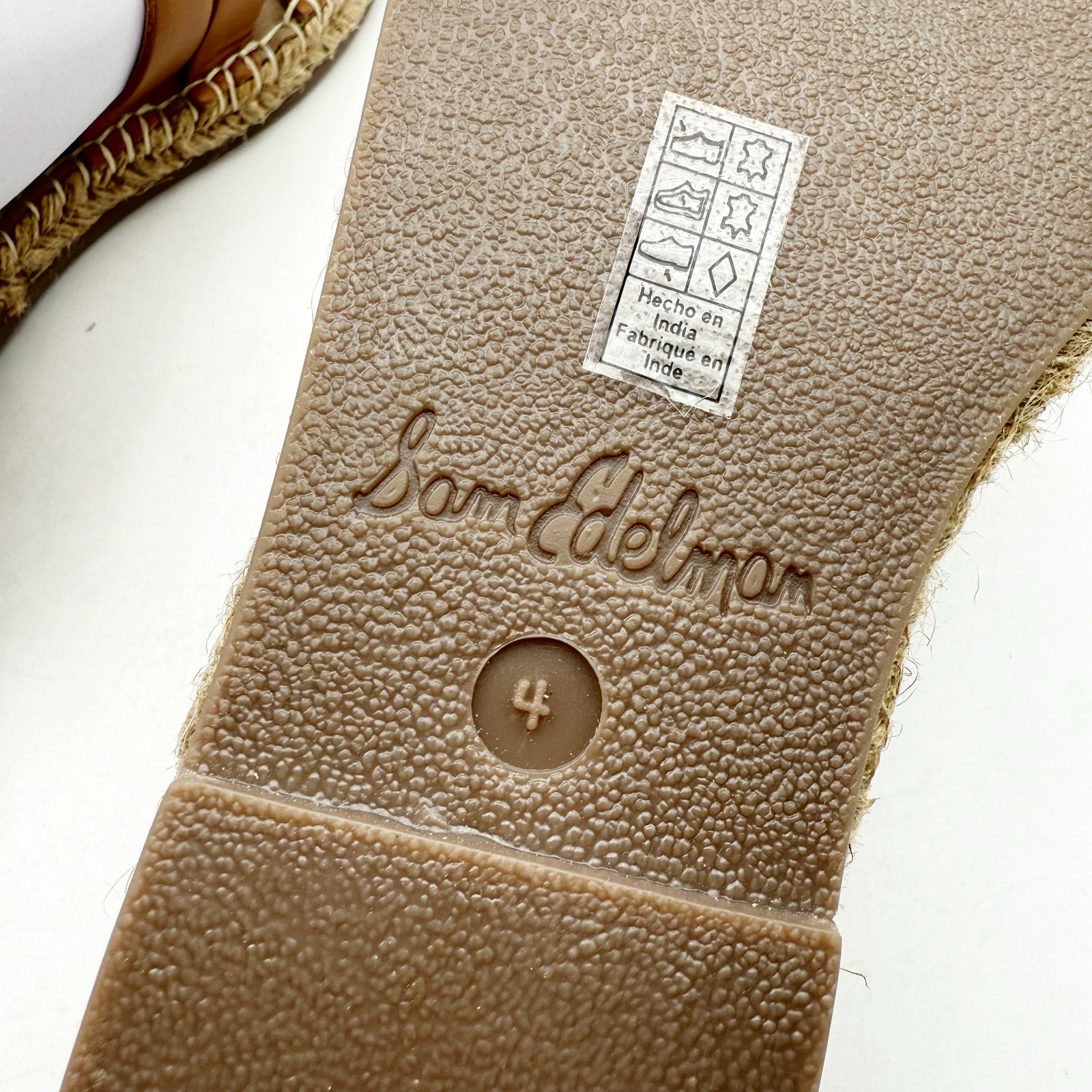 Sam Edelman Girls Kora Sandals US 4 M EU 36 Brown Leather NIB