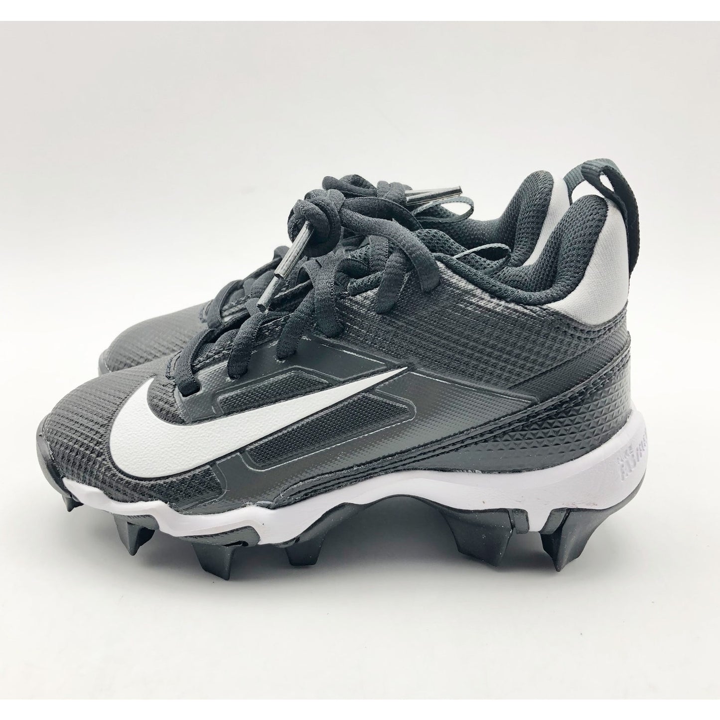 Nike Boys' Alpha Menace 4 Shark Football Cleats Size 10 Black Grey White NWOB