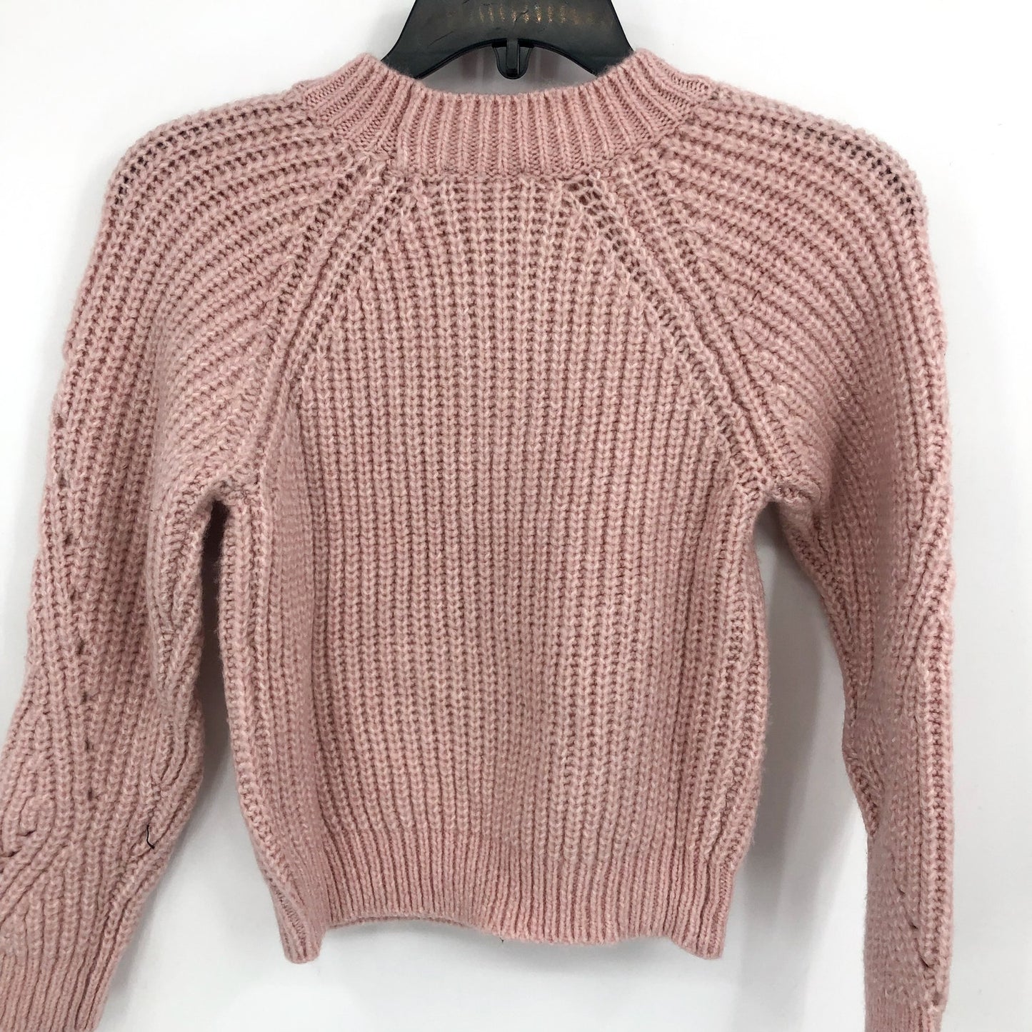 BARDOT JUNIOR Girl's Cozy Cable Knit Crewneck Sweater Size 14 Pink Potpourri NWT