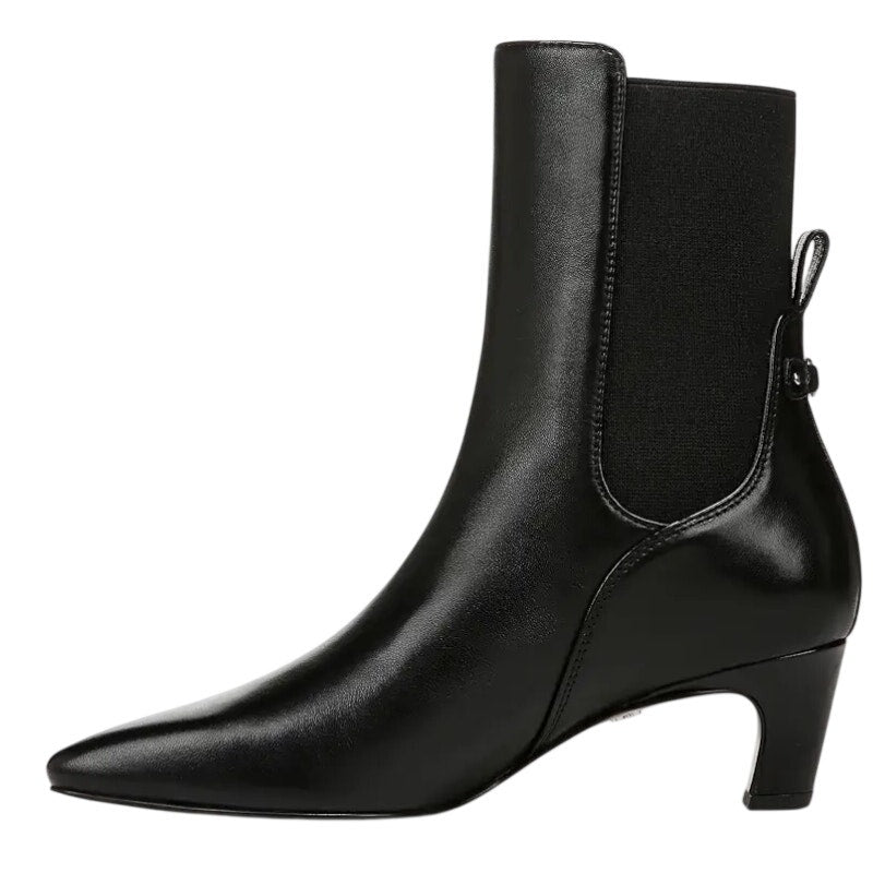 Sam Edelman Womens Margo Mid Calf Bootie Size 8 M EU 38.5 Black Leather NIB