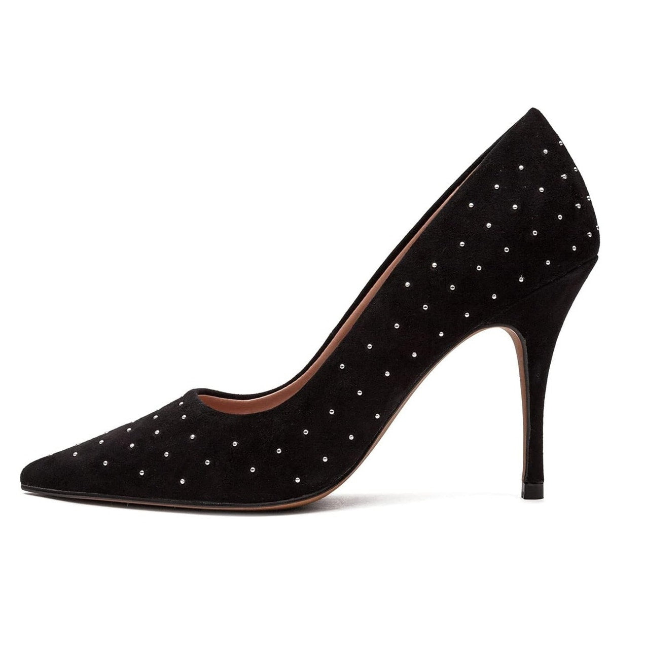 Linea Paola Womens Pamila Pumps US 5.5 M Black Stud Details Stiletto NIB