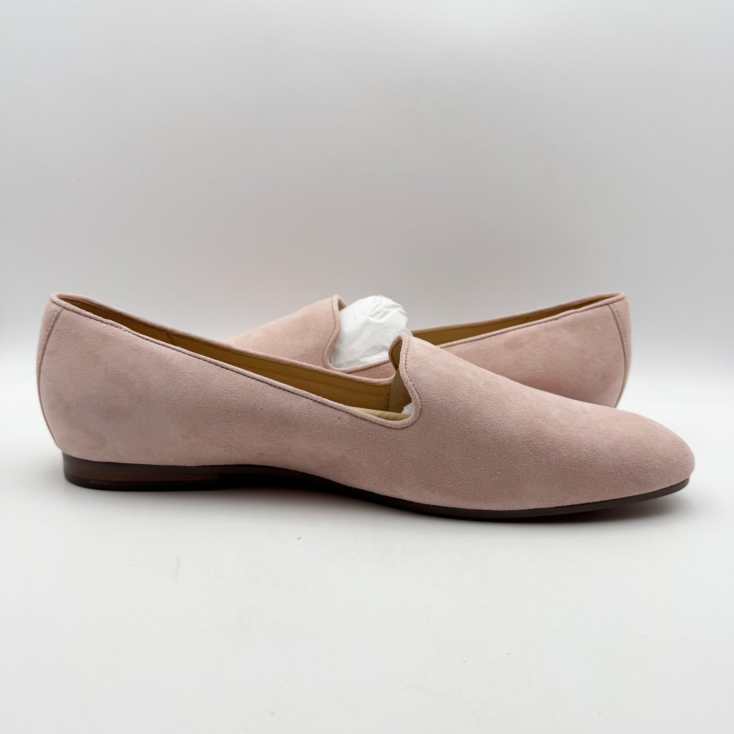 Vionic Womens Willa ll Flat Loafers US 13 EU 45 Pink Suede Slip On NWOB