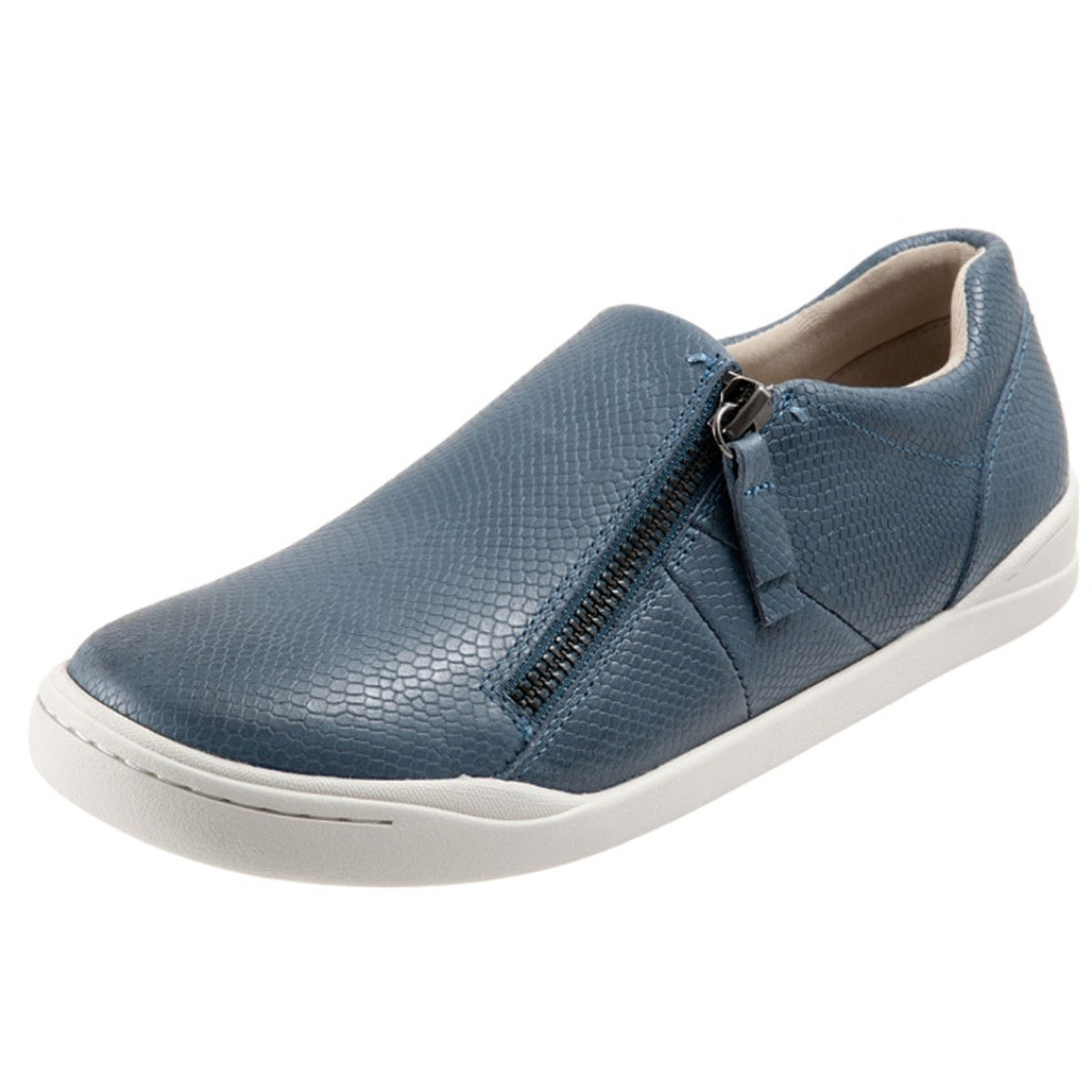 SoftWalk Womens Arezzo Casual Sneakers Size 10.5 M Blue Snake Leather NIB