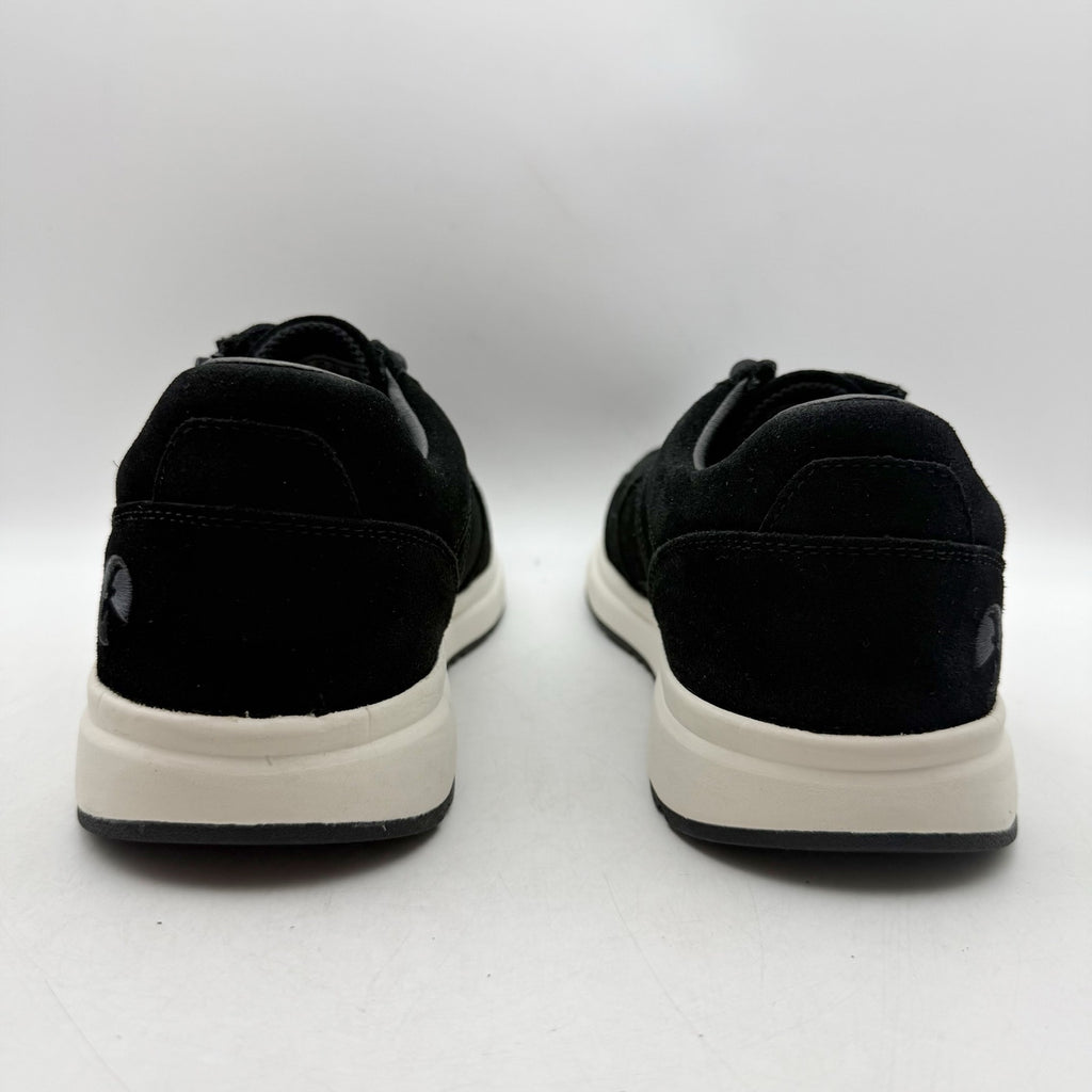 BILLY Footwear Mens Comfort Jogger Sneakers US 7.5 Wide EU 40.5 Black Suede NWOB