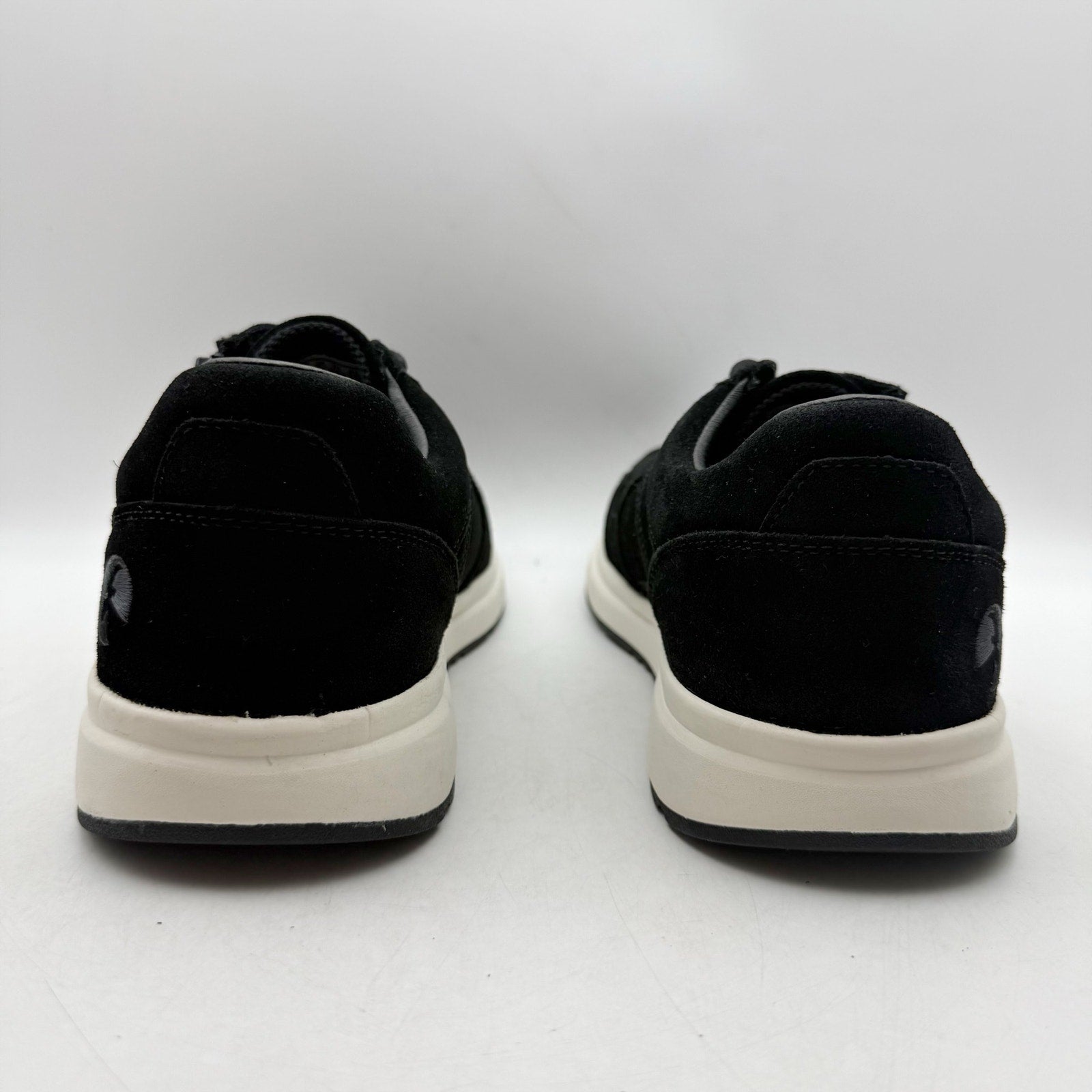 BILLY Footwear Mens Comfort Jogger Sneakers US 7.5 Wide EU 40.5 Black Suede NWOB